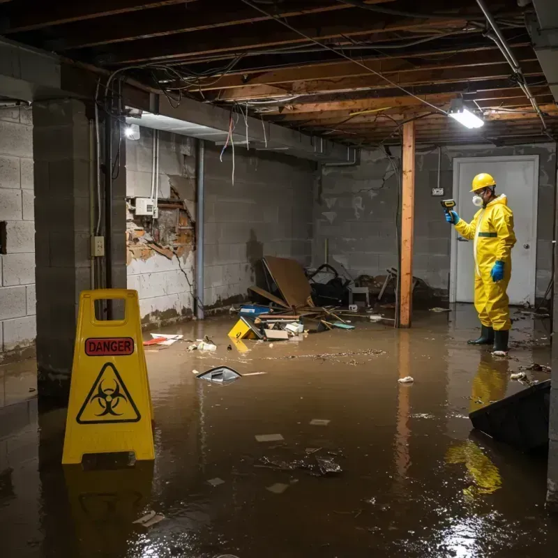 Flooded Basement Electrical Hazard in Silver Springs, NV Property